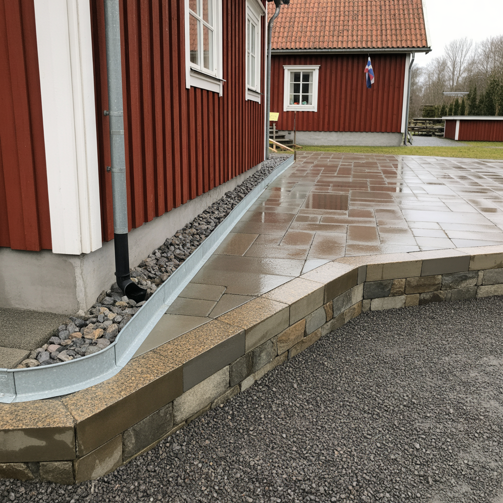 dranering och dagvatten vid stenlaggning praktisk guide